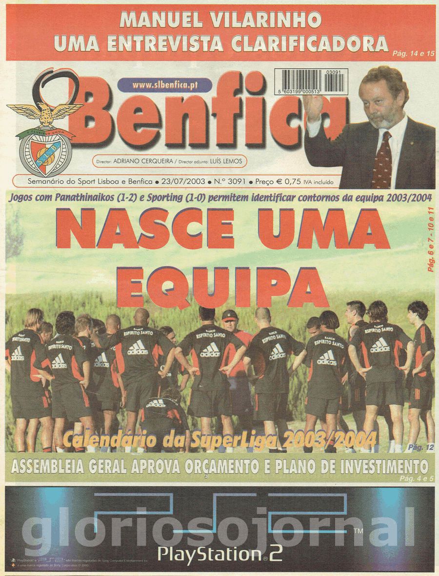 jornal o benfica 3091 2003-07-23
